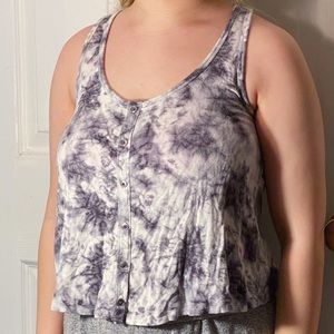 hollister tie dye tank top